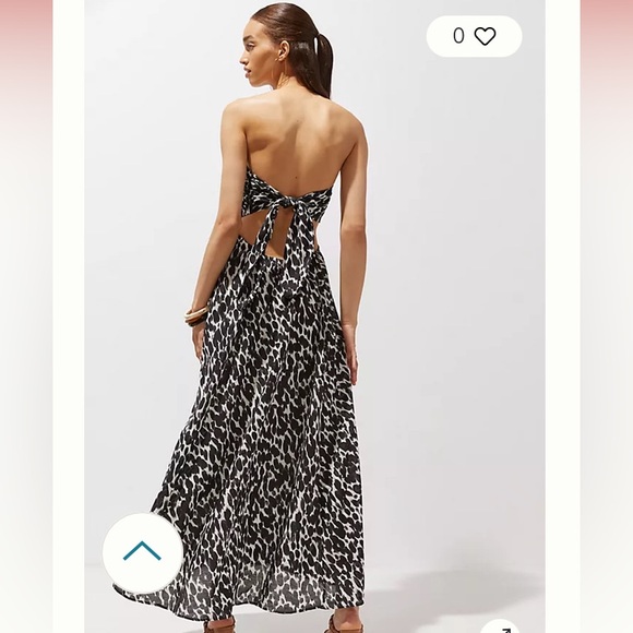 Anthropologie Shirred Cut-Out Maxi Dress - Picture 2 of 6